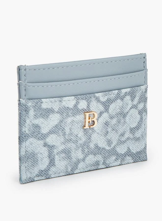 Flora Bella By Shoexpress Textured Card Holder With Monogram Detail